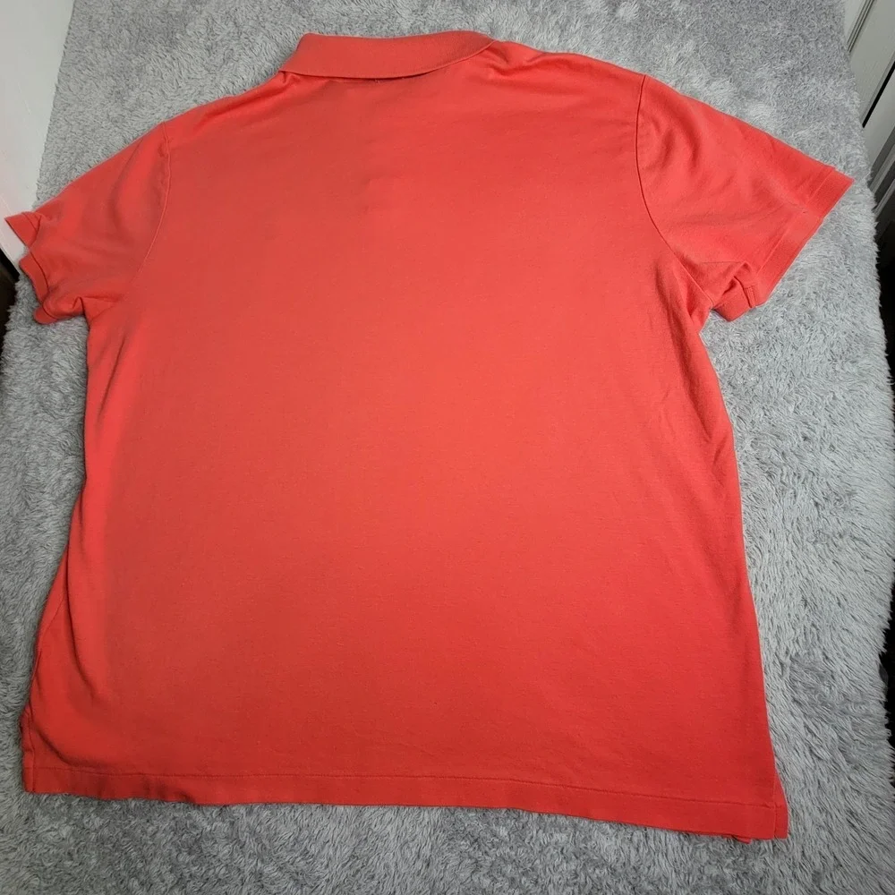 Polo Ralph Lauren Orange Peach Classic Fit Polo Shirt Mens Size XXL Short Sleeve
